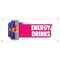 Signmission Energy Drinks Banner Heavy Duty 13 Oz Vinyl with Grommets Single Sided B-Energy Drinks - alternate 1
